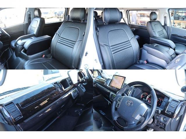 ハイエースワゴン ＧＬ　キャプテンシート４脚　両側パワースライドドア　プッシュスタート　スマートキー　パールホワイト　アルパイン１１インチナビ　後席フリップダウンモニター　バルベロアルミホイール　ＧＯＯＤＹＥＡＲナスカー（15枚目）