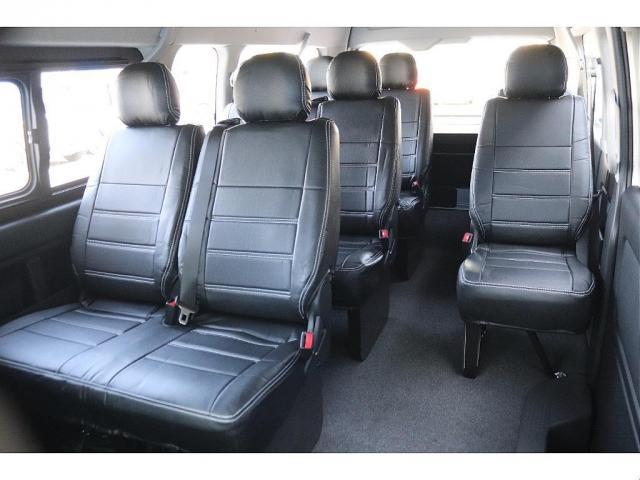 ハイエースワゴン グランドキャビン ALPINE BIG-X 12.8インチフリップダウンモニター スマートベッドキット 全席シートカバー完備 フットパネル Delf06 18AW YOKOHAMAパラダタイヤ 寒冷地仕様(3枚目)