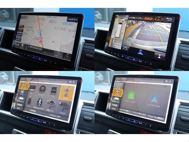 ハイエースワゴン グランドキャビン ALPINE BIG-X 12.8インチフリップダウンモニター スマートベッドキット 全席シートカバー完備 フットパネル Delf06 18AW YOKOHAMAパラダタイヤ 寒冷地仕様(4枚目)