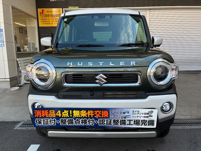 ハスラー ハイブリッドＸターボ　新車メーカー保証　全方位モニター付き９インチナビゲーション＆スズキセーフティサポート　スズキコネクト対応通信機装着車　新セキュリティ対応ＥＴＣ車載器　ＡＣＣ　ＬＥＤ　純正アルミホイール付き（2枚目）