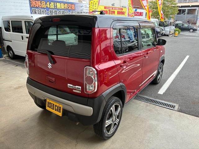 ハスラー Ｇ　レーダーブレーキサポート　ナビ　ワンセグＴＶ　Ｂｌｕｅｔｏｏｔｈオーディオ接続　ＥＴＣ車載器　社外アルミホイール　電動格納ドアミラー　スマートキー　キーレスプッシュスタート　盗難警報装置　自社保証付（8枚目）