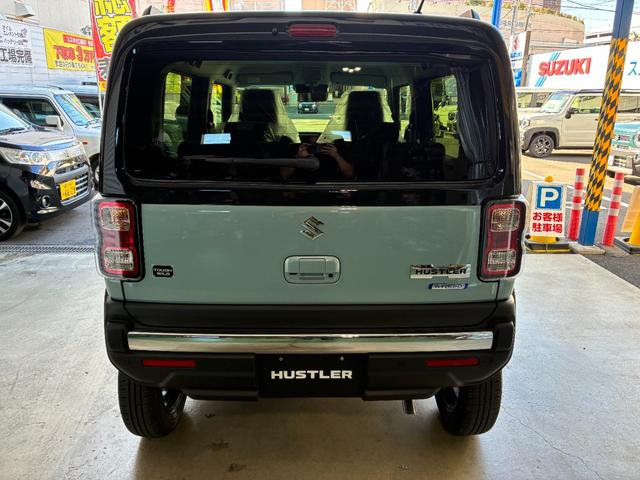 ハスラー タフワイルドターボ　新車未登録車　全方位モニター付き９インチナビゲーション＆スズキセーフティサポート　スズキコネクト対応通信機装着車　２トーンルーフ　新車保証付き（3枚目）