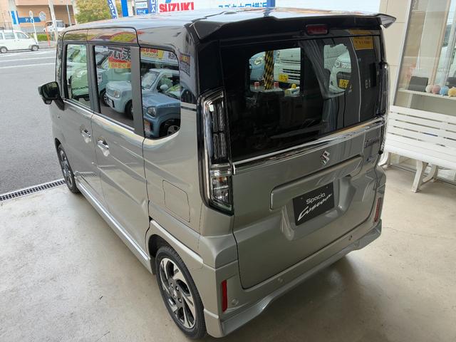 スペーシアカスタム ハイブリッドＸＳターボ　新車未登録車　全方位モニター付き９インチナビゲーション＆スズキセーフティサポート　スズキコネクト対応通信機装着車　２トーンルーフ　新車保証付き（9枚目）