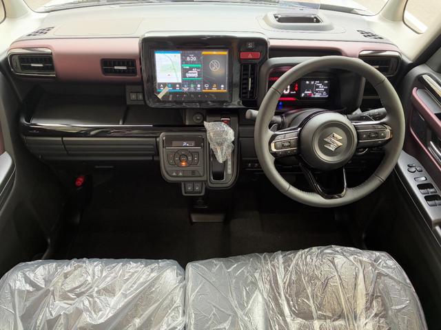 スペーシアカスタム ハイブリッドＸＳターボ　新車未登録車　全方位モニター付き９インチナビゲーション＆スズキセーフティサポート　スズキコネクト対応通信機装着車　２トーンルーフ　新車保証付き（21枚目）