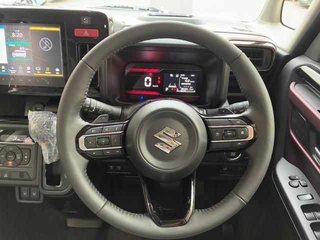 スペーシアカスタム ハイブリッドＸＳターボ　新車未登録車　全方位モニター付き９インチナビゲーション＆スズキセーフティサポート　スズキコネクト対応通信機装着車　２トーンルーフ　新車保証付き（22枚目）