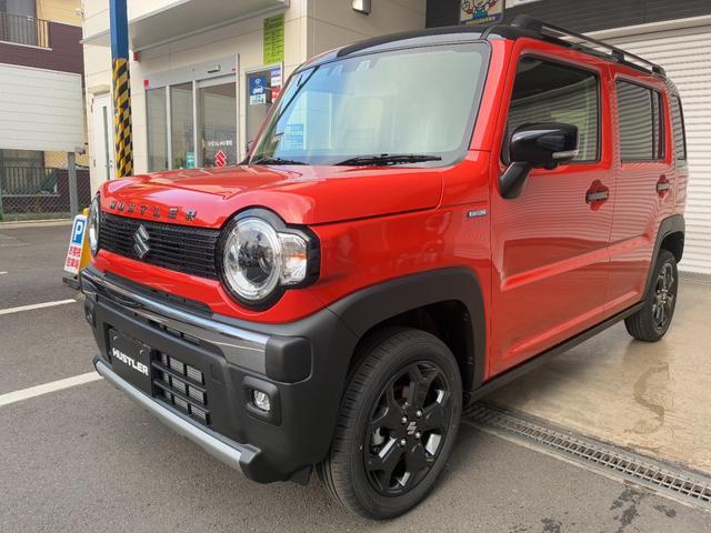 ハスラー タフワイルドターボ　新車未登録車　全方位モニター付き９インチナビゲーション＆スズキセーフティサポート　スズキコネクト対応通信機装着車　２トーンルーフ　新車保証付き（5枚目）