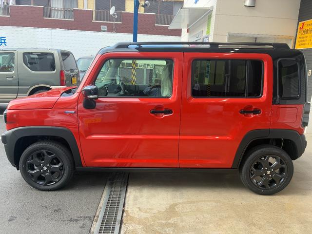 ハスラー タフワイルドターボ　新車未登録車　全方位モニター付き９インチナビゲーション＆スズキセーフティサポート　スズキコネクト対応通信機装着車　２トーンルーフ　新車保証付き（7枚目）