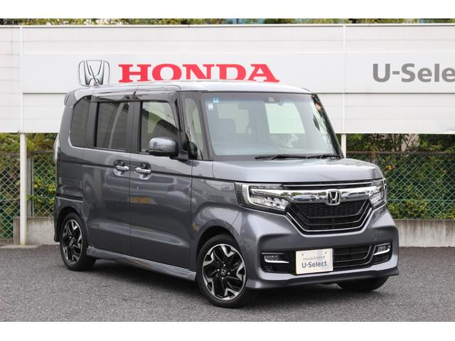 N-BOXカスタム G・EXターボホンダセンシング 大画面ナビ ワンオーナー 禁煙車 HondaSENSING Bluetooth サイドカーテンエアバッグ スーパースライドシート シートヒーター プラズマクラスター 前後ドラレコ 半革 車線逸脱防止(5枚目)