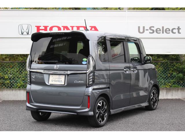 N-BOXカスタム G・EXターボホンダセンシング 大画面ナビ ワンオーナー 禁煙車 HondaSENSING Bluetooth サイドカーテンエアバッグ スーパースライドシート シートヒーター プラズマクラスター 前後ドラレコ 半革 車線逸脱防止(6枚目)