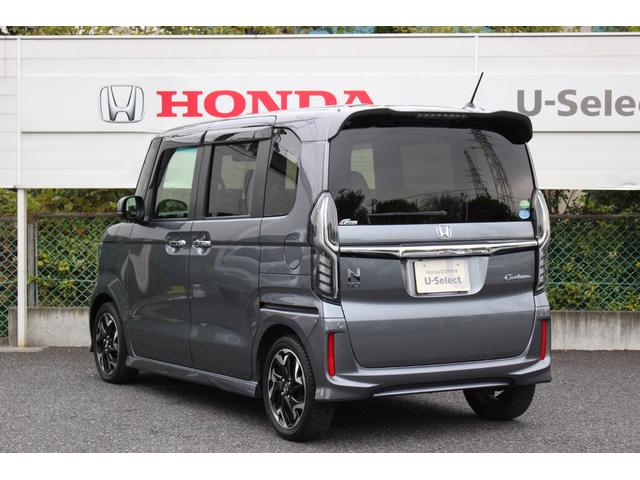 N-BOXカスタム G・EXターボホンダセンシング 大画面ナビ ワンオーナー 禁煙車 HondaSENSING Bluetooth サイドカーテンエアバッグ スーパースライドシート シートヒーター プラズマクラスター 前後ドラレコ 半革 車線逸脱防止(7枚目)