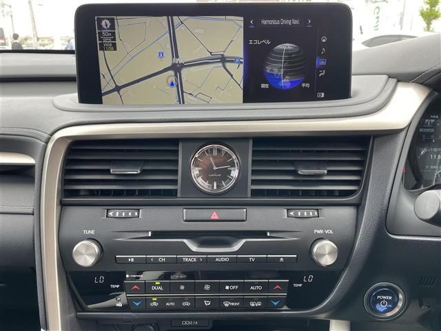 ＲＸ４５０ｈ　Ｆスポーツ　純正ナビ（ＡＭ／ＦＭ／ＣＤ／ＤＶＤ／ＳＤ／ＨＤＤ／ＵＳＢ／ＢＴ／ＡＵＸ／フルセグ）／サンルーフ／ＴＲＤエアロ／レーダークルーズコントロール／前後コーナーセンサー(20枚目)