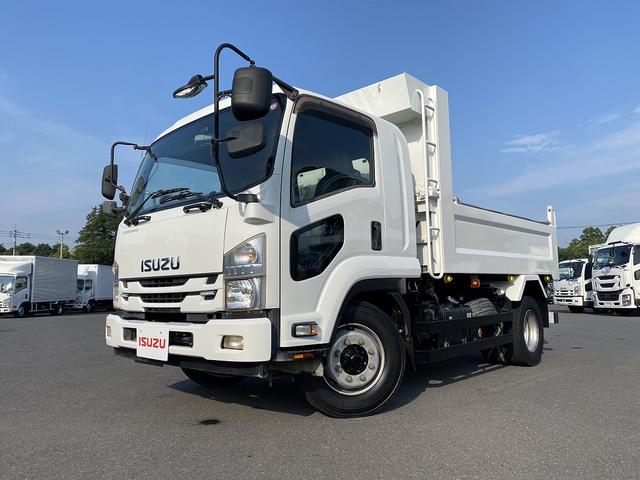 フォワード 　ダンプ・６ＭＴ・積載７．５００ｋｇ・新明和１方開・電動コボレーン・バックカメラ・電格ミラー・キーレス・ベッド有・距離２１５．０００ｋｍ（2枚目）