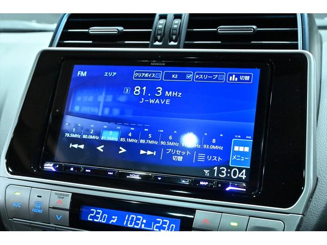 ランドクルーザープラド TX Lパッケージ マットブラックエディション 後期/ワンオーナー/リフトアップ/ジオランダーX-ATタイヤ/ブラックルーフレール/サンルーフ/黒革シート/ベンチレーション/社外ナビ/フルセグ/Bluetoothオーディオ/バックカメラ/Dミラー(18枚目)