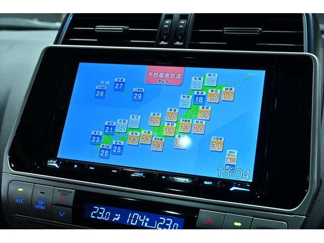 ランドクルーザープラド TX Lパッケージ マットブラックエディション 後期/ワンオーナー/リフトアップ/ジオランダーX-ATタイヤ/ブラックルーフレール/サンルーフ/黒革シート/ベンチレーション/社外ナビ/フルセグ/Bluetoothオーディオ/バックカメラ/Dミラー(19枚目)