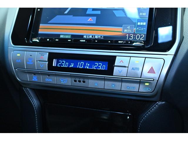 ランドクルーザープラド TX Lパッケージ マットブラックエディション 後期/ワンオーナー/リフトアップ/ジオランダーX-ATタイヤ/ブラックルーフレール/サンルーフ/黒革シート/ベンチレーション/社外ナビ/フルセグ/Bluetoothオーディオ/バックカメラ/Dミラー(34枚目)