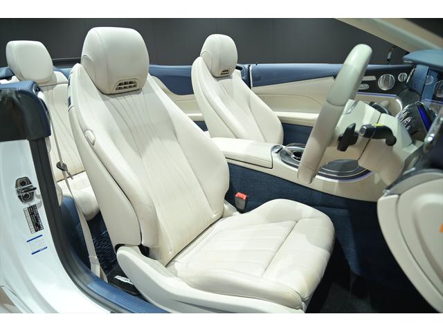 Eクラス E200 カブリオレ スポーツ ワンオーナー/エクスクルーシブパッケ-ジ/マキア-トベ-ジュレザ-/純正HDDナビ/フルセグTV/全方位カメラ/アンビエント/ブルメスター/HUD/BSM/ETC/パフュームアトマイザー/純正19AW(19枚目)