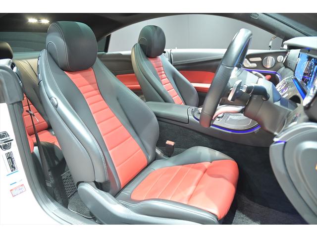 Eクラス E200 クーペ スポーツ パノラマスライディングル-フ/赤・黒革シ-ト/シ-トヒ-タ-/アンビエント/ブルメスタ/純正ナビ/フルセグ/全方位カメラ/ヘッドアップディスプレイ/BSM/レザーPKG/エアバランスPKG/ETC/(21枚目)