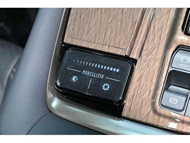 ヴェルファイアハイブリッド Ｚ　プレミア　黒革／モデリスタエアロ（Ｆ・Ｓ・Ｒ）／モデリスタマフラー／シグネチャーイルミブレード／イルミルーフスポイラー／サイドエンブレムイルミ／ピラーライト／ディスプレイオーディオ／リアモニター／ＥＴＣ／全方位（35枚目）