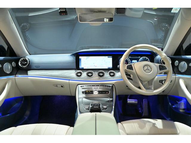 Eクラス E200 クーペ スポーツ ブルメスター/白革/純正AMG19インチAW/スライディングガラスルーフ/アンビエントライト/BSM/フルセグ/HDDナビ/全方位カメラ/ETC/ドライブレコーダー/クルコン/パフュームアトマイザー(12枚目)