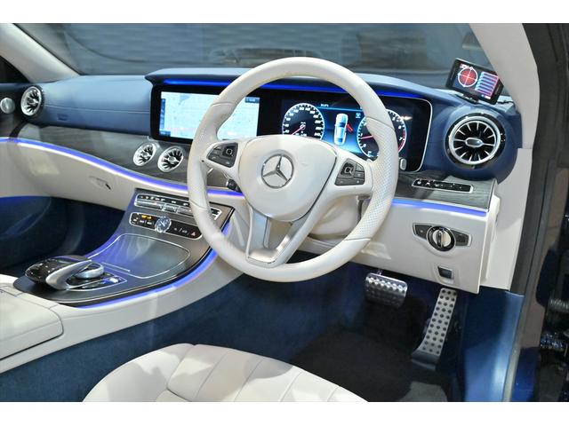 Eクラス E200 クーペ スポーツ ブルメスター/白革/純正AMG19インチAW/スライディングガラスルーフ/アンビエントライト/BSM/フルセグ/HDDナビ/全方位カメラ/ETC/ドライブレコーダー/クルコン/パフュームアトマイザー(13枚目)