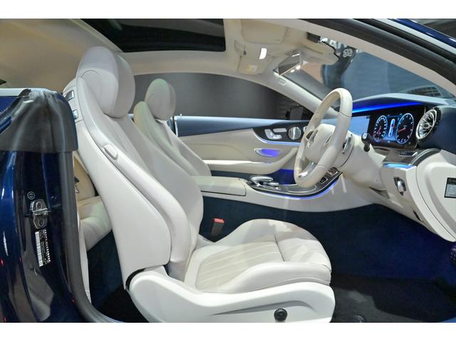 Eクラス E200 クーペ スポーツ ブルメスター/白革/純正AMG19インチAW/スライディングガラスルーフ/アンビエントライト/BSM/フルセグ/HDDナビ/全方位カメラ/ETC/ドライブレコーダー/クルコン/パフュームアトマイザー(14枚目)