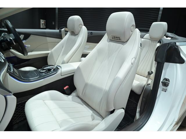 Eクラス E200 カブリオレ スポーツ 白革/シートヒーター/エアバランスPKG/BSM/HUD/純正HDDナビ/フルセグTV/全方位カメラ/カープレイ/アンビエントライト/ETC/ブルメスターサウンド/純正19インチAW/LEDライト(18枚目)