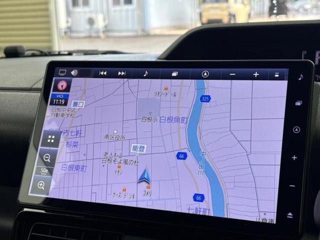 タント ４ＷＤカスタムＲＳ　新品タイヤ／保証書／純正　１０インチ　ナビ／フリップダウンモニター／衝突安全装置／両側電動スライドドア／シートヒーター／車線逸脱防止支援システム／ドライブレコーダー　純正／ヘッドランプ　ＬＥＤ　４ＷＤ（10枚目）