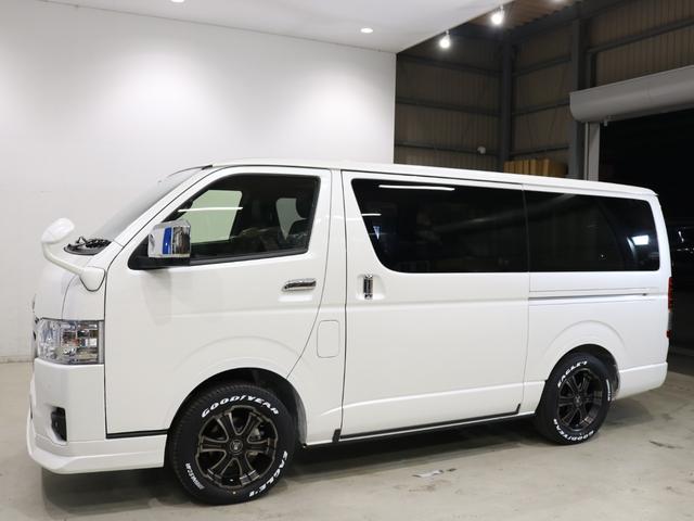 ハイエースバン ロングスーパーGL ダークプライムS FLEXオリジナルフロントスポイラー/FLEXオリジナルオーバーフェンダー/カロッツェリア7インチ SDフルセグナビ/ビルトインETC2.0/FLEXオリジナルType2ベッドキット/寒冷地仕様(22枚目)