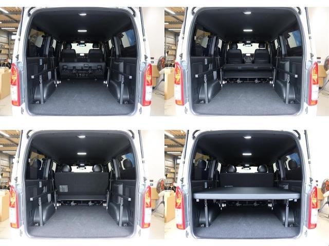 ハイエースバン FLEXオリジナルタイプ2ベットキット/Tフォースバンパーガード/トヨタ純正ドアバイザー/ETC/バックカメラ/ドライブレコーダー/トヨタセーフティーセンス/パワースライドドア(3枚目)
