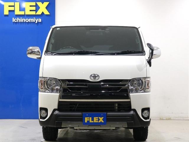 ハイエースバン FLEXオリジナルタイプ2ベットキット/Tフォースバンパーガード/トヨタ純正ドアバイザー/ETC/バックカメラ/ドライブレコーダー/トヨタセーフティーセンス/パワースライドドア(5枚目)