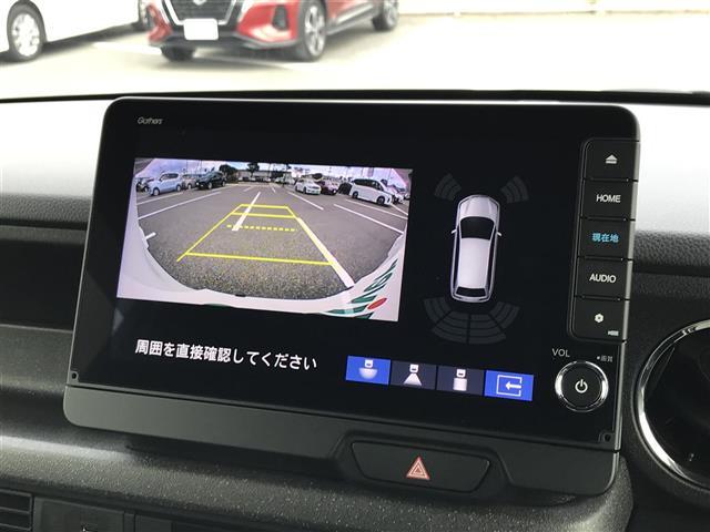 N-BOXカスタム コーディネートスタイル 純正9型ナビ/フルセグ/BT/USB Bカメラ Hセンシング レーンキープ レーダークルーズ パーキングセンサー 両側電動 ハーフレザー シートヒーター ETC ドラレコ LED 純正14AW(4枚目)