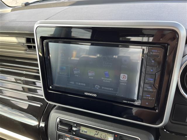 スペーシアカスタム ハイブリッドXS ワンオーナー 社外ナビ/フルセグ/DVD/CD/BT ETC レーダーブレーキ レーンアシスト 両側パワースライド ハーフレザー シートヒーター LEDライト プッシュスタート 純正15インチAW(3枚目)