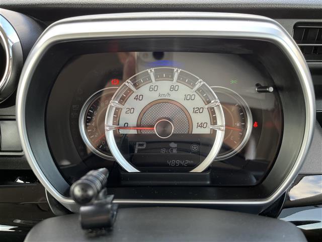 スペーシアカスタム ハイブリッドXS ワンオーナー 社外ナビ/フルセグ/DVD/CD/BT ETC レーダーブレーキ レーンアシスト 両側パワースライド ハーフレザー シートヒーター LEDライト プッシュスタート 純正15インチAW(4枚目)