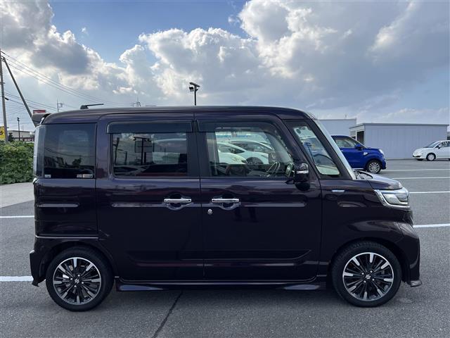 スペーシアカスタム ハイブリッドXS ワンオーナー 社外ナビ/フルセグ/DVD/CD/BT ETC レーダーブレーキ レーンアシスト 両側パワースライド ハーフレザー シートヒーター LEDライト プッシュスタート 純正15インチAW(30枚目)