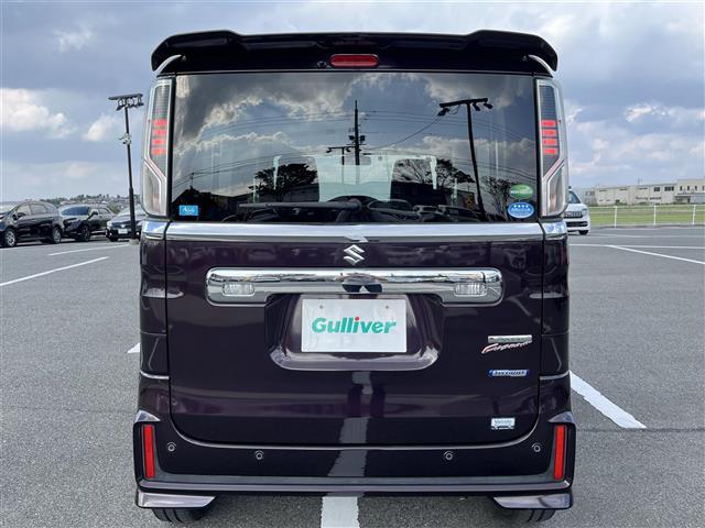 スペーシアカスタム ハイブリッドXS ワンオーナー 社外ナビ/フルセグ/DVD/CD/BT ETC レーダーブレーキ レーンアシスト 両側パワースライド ハーフレザー シートヒーター LEDライト プッシュスタート 純正15インチAW(32枚目)