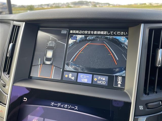 スカイライン 200GT-tタイプP ターボ 純正ナビ/フルセグ/DVD/CD/BT アラウンドビュー ビルトインETC ドライブレコーダー 黒レザーシート パワーシート シートヒーター 衝突軽減ブレーキ レーダークルーズ LEDライト(6枚目)