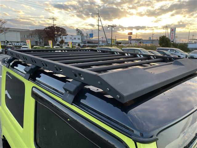 ジムニー XC ツートン ワンオーナー 8型ナビ/TV/DVD/CD/BT F/Rカメラ 3インチリフトUP オープンカントリー ルーフラック リヤラダー サイドステップ 衝突軽減 LED デイライト 社外テール(32枚目)