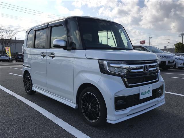 N-BOXカスタム Lターボ 4WD 純正8型ナビ/フルセグ/DVD/CD/BT/USB Bカメラ ビルトインETC ドラレコ 前席シートヒーター レーダークルコン レーンキープアシスト LEDヘット/フォグライト 純正15型AW(35枚目)