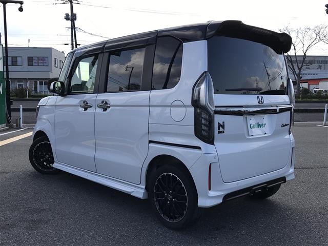 N-BOXカスタム Lターボ 4WD 純正8型ナビ/フルセグ/DVD/CD/BT/USB Bカメラ ビルトインETC ドラレコ 前席シートヒーター レーダークルコン レーンキープアシスト LEDヘット/フォグライト 純正15型AW(43枚目)