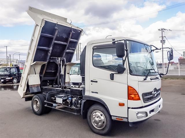 ヒノレンジャー 　新明和製Ｌゲートダンプ　積載３７５０ｋｇ　走行７．６万キロ　対応免許／８ｔ限定中型免許（10枚目）