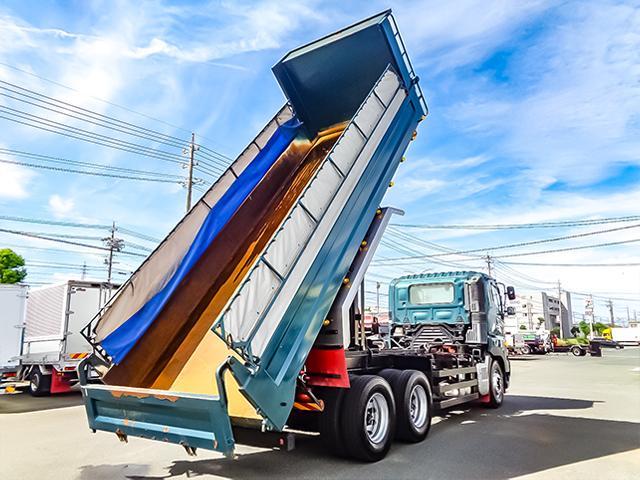 プロフィア 　新明和製ロングダンプ　電動コボレーン　２デフ　７速ミッション　ターボ車　最大積載１０，５００ｋｇ　１０トン　１０ｔ　対応免許／大型免許（12枚目）