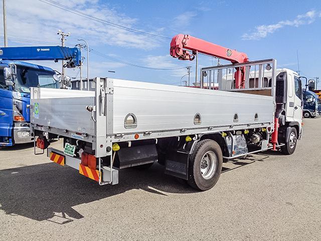 ヒノレンジャー 　古河製３段クレーン付アルミブロック　車検あり　ラジコン　２．９ｔ吊り　ショートボディ　最大積載３，０００ｋｇ　荷台寸法（長４６０×幅２１３×高５８）　４トン　４ｔ　対応免許／８ｔ限定中型免許（6枚目）