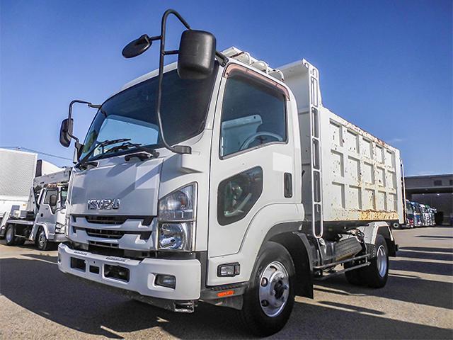 フォワード  新明和製深ダンプ 土砂禁 8立米 6速ミッション ターボ車 最大積載3100kg 荷台寸法(長340×幅200×高119) 4トン 4t 対応免許/8t限定中型免許(3枚目)