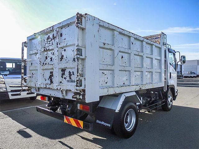 フォワード  新明和製深ダンプ 土砂禁 8立米 6速ミッション ターボ車 最大積載3100kg 荷台寸法(長340×幅200×高119) 4トン 4t 対応免許/8t限定中型免許(6枚目)