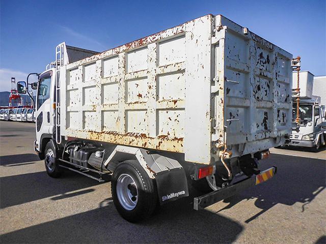 フォワード  新明和製深ダンプ 土砂禁 8立米 6速ミッション ターボ車 最大積載3100kg 荷台寸法(長340×幅200×高119) 4トン 4t 対応免許/8t限定中型免許(7枚目)