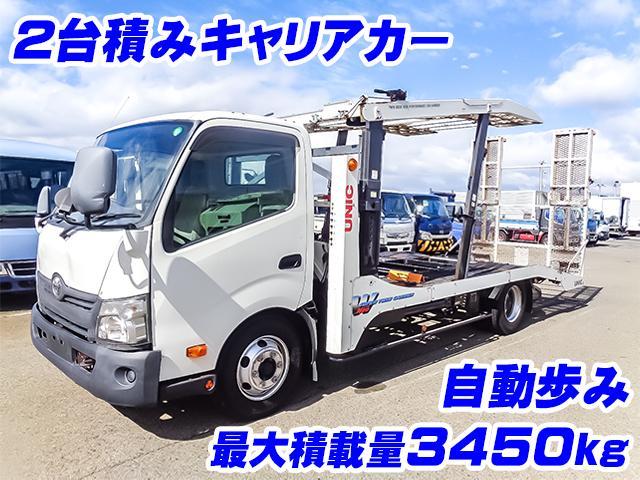 トヨエース  古河製キャリアカー 2台積み 自動歩み 最大積載3450kg 荷台寸法(長560(下段)長351(上段)×幅216) 下段から上段までの高さ170cm 4トン 4t 対応免許/8t限定中型免許(2枚目)