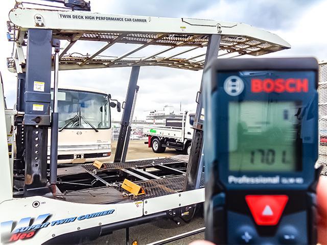 トヨエース  古河製キャリアカー 2台積み 自動歩み 最大積載3450kg 荷台寸法(長560(下段)長351(上段)×幅216) 下段から上段までの高さ170cm 4トン 4t 対応免許/8t限定中型免許(11枚目)
