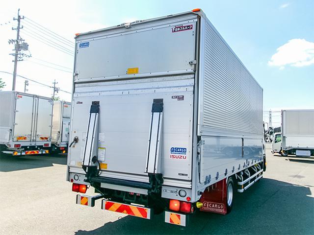 フォワード  日本フルハーフ製アルミウイング 跳ね上げパワーゲート 6速ミッション メッキパーツ ターボ車 最大積載2700kg 荷台寸法(長629×幅240×高239) 4トン 4t 対応免許/8t限定中型免許(5枚目)