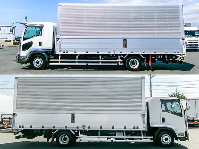 フォワード  日本フルハーフ製アルミウイング 跳ね上げパワーゲート 6速ミッション メッキパーツ ターボ車 最大積載2700kg 荷台寸法(長629×幅240×高239) 4トン 4t 対応免許/8t限定中型免許(16枚目)