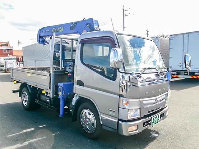 キャンター  タダノ製4段クレーン付 ラジコン 車検あり カスタムグレード フックイン 2.63t 最大積載3,000kg 荷台寸法(長287×幅181×高35) 2トン 2t 対応免許/準中型免許(4枚目)